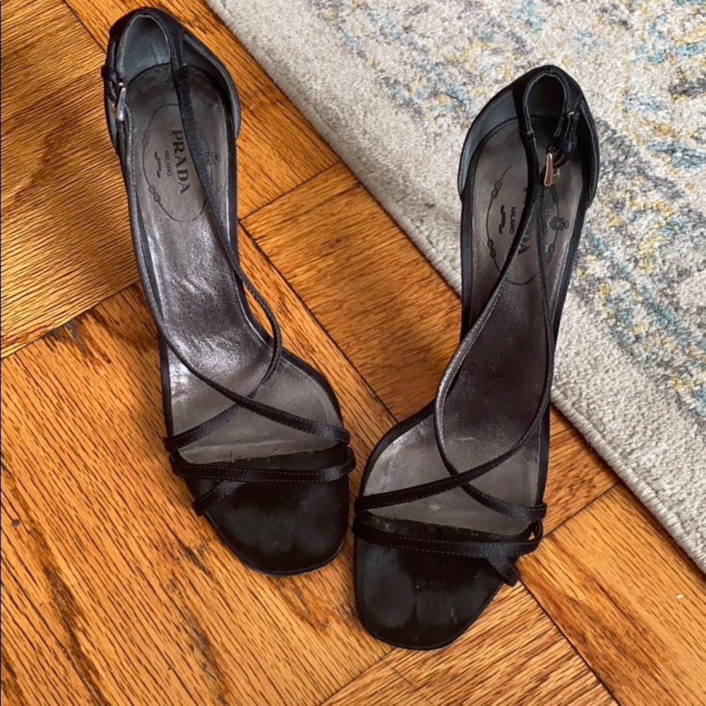 Prada Silk Strappy Sandals